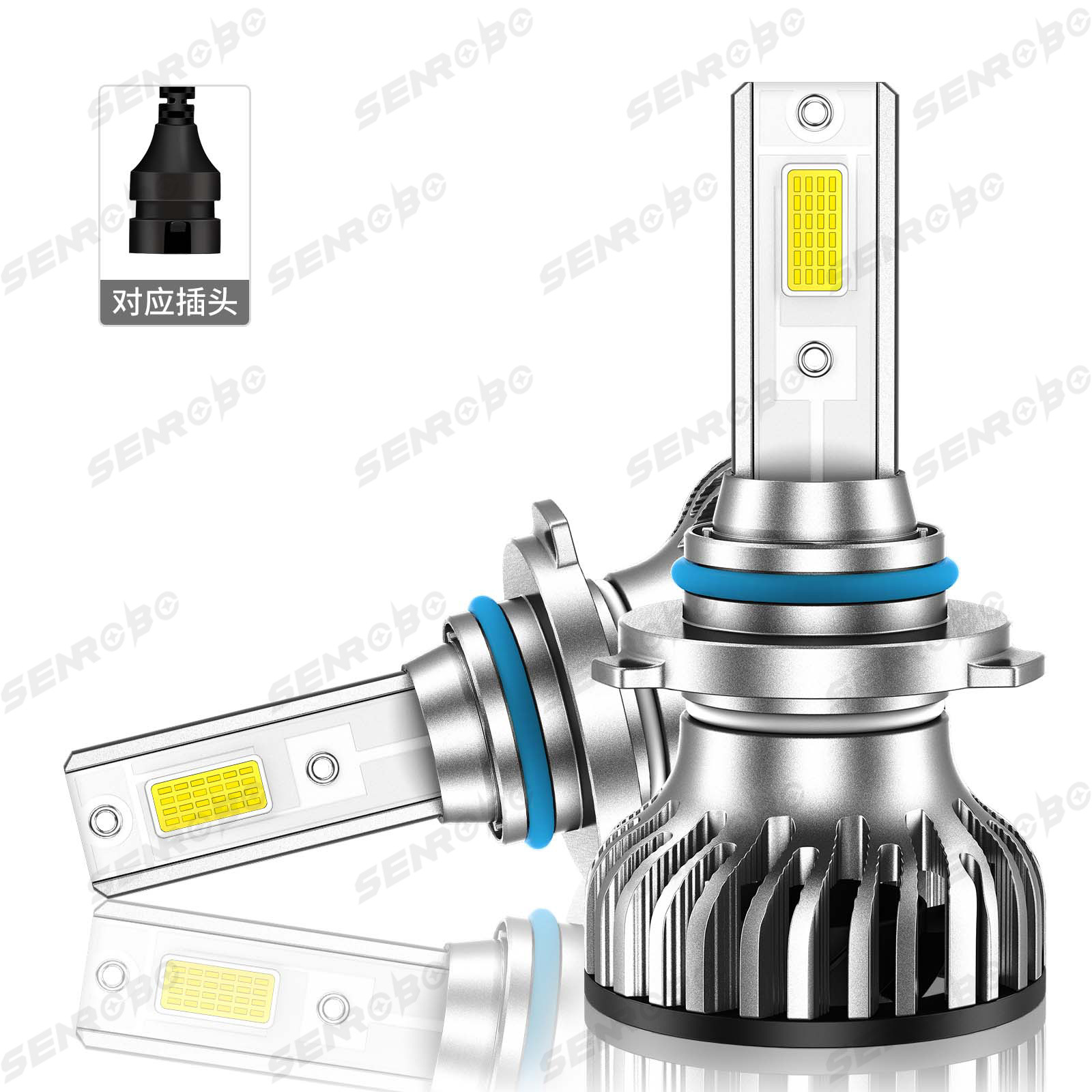 Nuevos productos transfronterizos de automóviles LED luz super brillante 6000K transformar faro de iluminación H4 H11 fábrica al por mayor