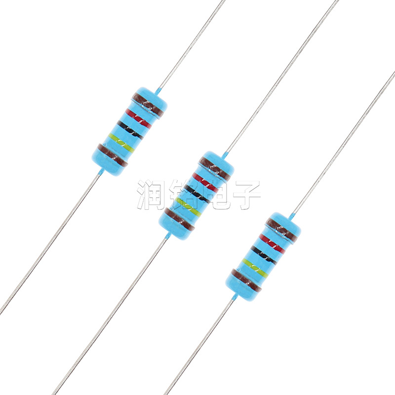 1W金属膜电阻 4.7K 5.1K 5.6K 6.2K 6.8K 7.5K欧姆 1% 五色环电阻