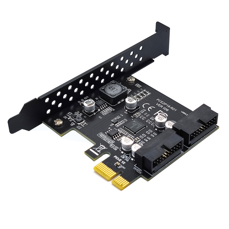 Usb3.2フロントgen1拡張カードデュアルポート19pinアダプタrenesas第3世代マスターd720201|undefined