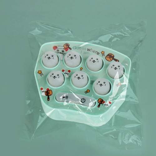 Cross-border handheld whack-a-mole game machine, macaron-colored whack-a-mole mini game machine, keychain pendant toy