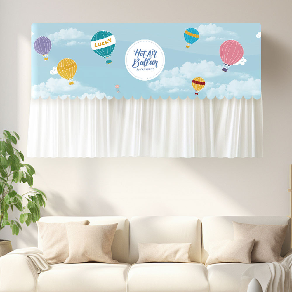 Anti-soplador directo no colgar cortina de aire acondicionado