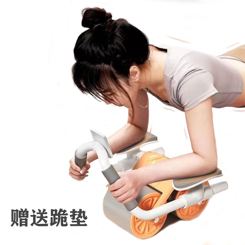 복부 휠, 자동 리바운드, 다기능 복부 롤러, 피트니스 장비, 남성과 여성을 위한 가정용 실내 팔꿈치 지지대