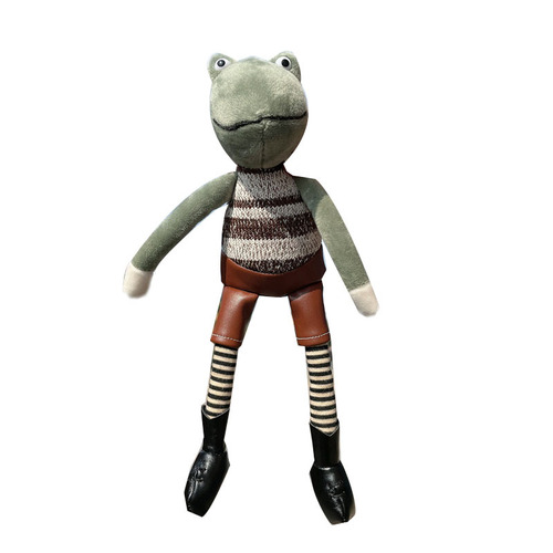 Creative Keychain Cute Rabbit Cartoon Doll School Bag Pendant Long Legged Frog Plush Bag Pendant Wholesale