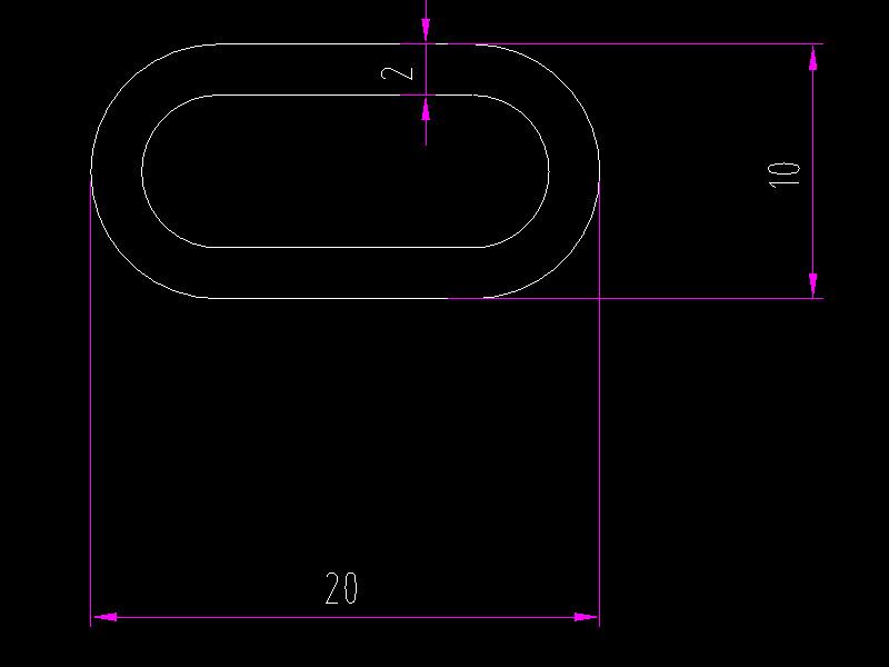 평타원형 20x10x2.0 트루컬러 1.0m