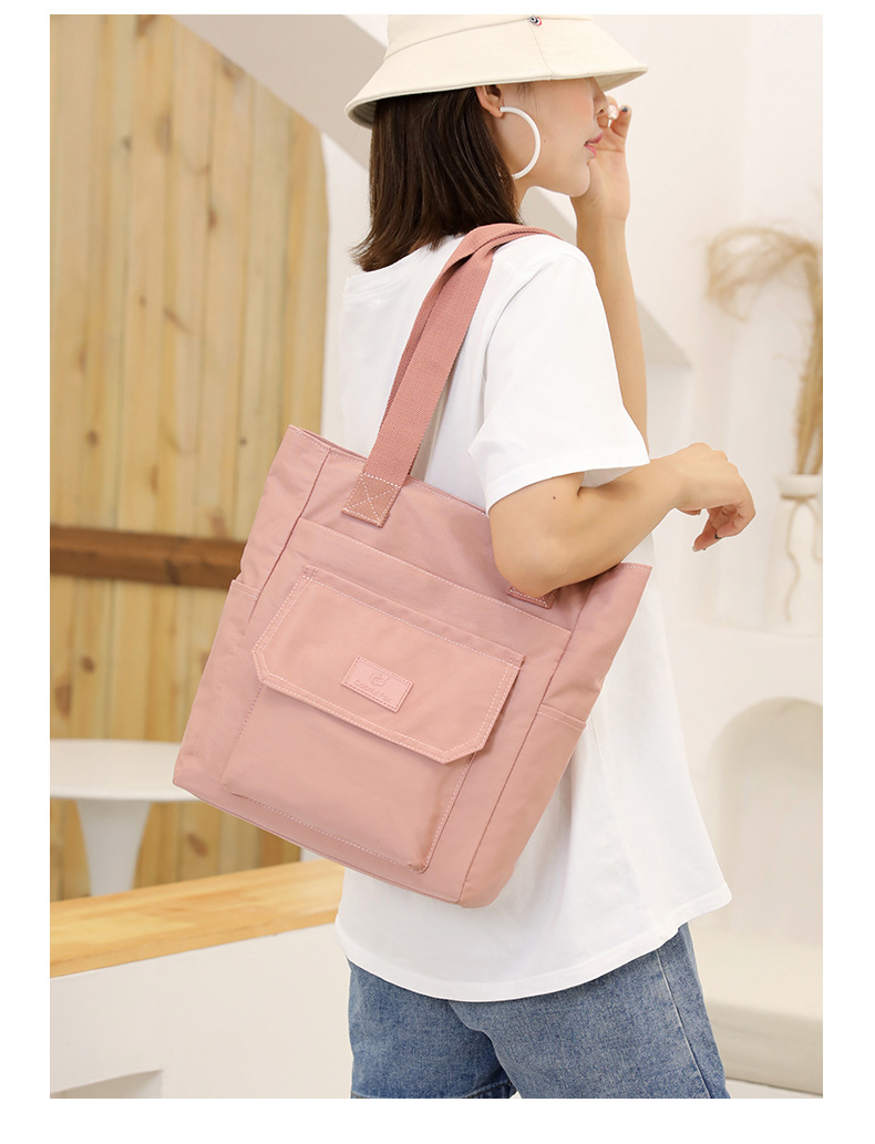 Custom-made tote bags for women, large-capacity fashionable and trendy handbags, printed LOGO nylon water-resistant single-shoulder bags undefined