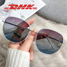 新款偏光太阳镜时尚韩版个性方框墨镜21004防紫外线女士太阳眼镜