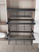 衣柜拉篮抽屉式抽拉篮伸缩裤架家用衣帽间拉篮内置收纳藤篮裤抽架