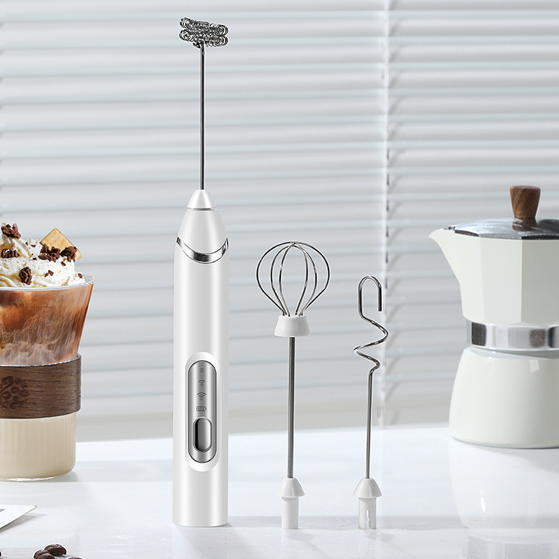 メーカー直販クロスボーダー卵泡立て器無線電動泡立て器牛乳ミキサー家庭用手持ちコーヒーミルク泡立て器|undefined