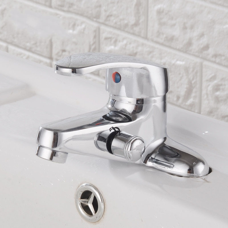Brass multi-functional side open double-purpose two-joint three-hole basin shower faucet hot and cold washbasin faucet Brass multi-functional side open double-purpose two-joint three-hole basin shower faucet hot and cold washbasin faucet