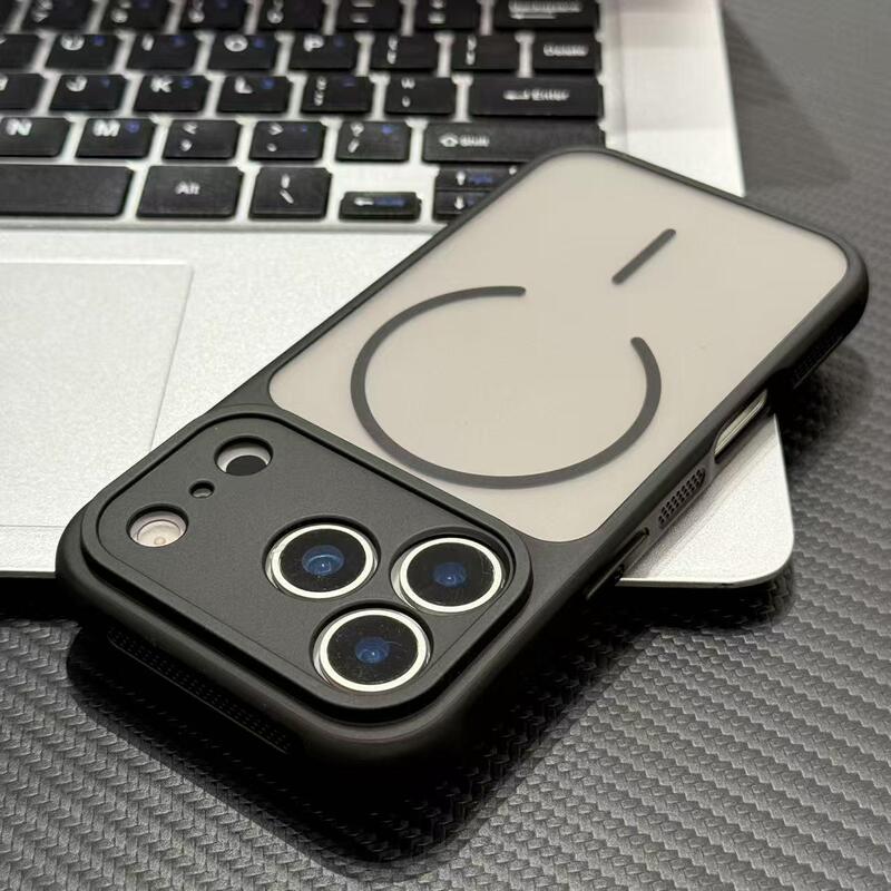 Apple 18Promax Matte Skin-Feel Two-In-One Magnetic Phone Case Suitable for iPhone 17 Full-Cover Protective Case 16 Apple 18Promax Matte Skin-Feel Two-In-One Magnetic Phone Case Suitable for iPhone 17 Full-Cover Protective Case 16