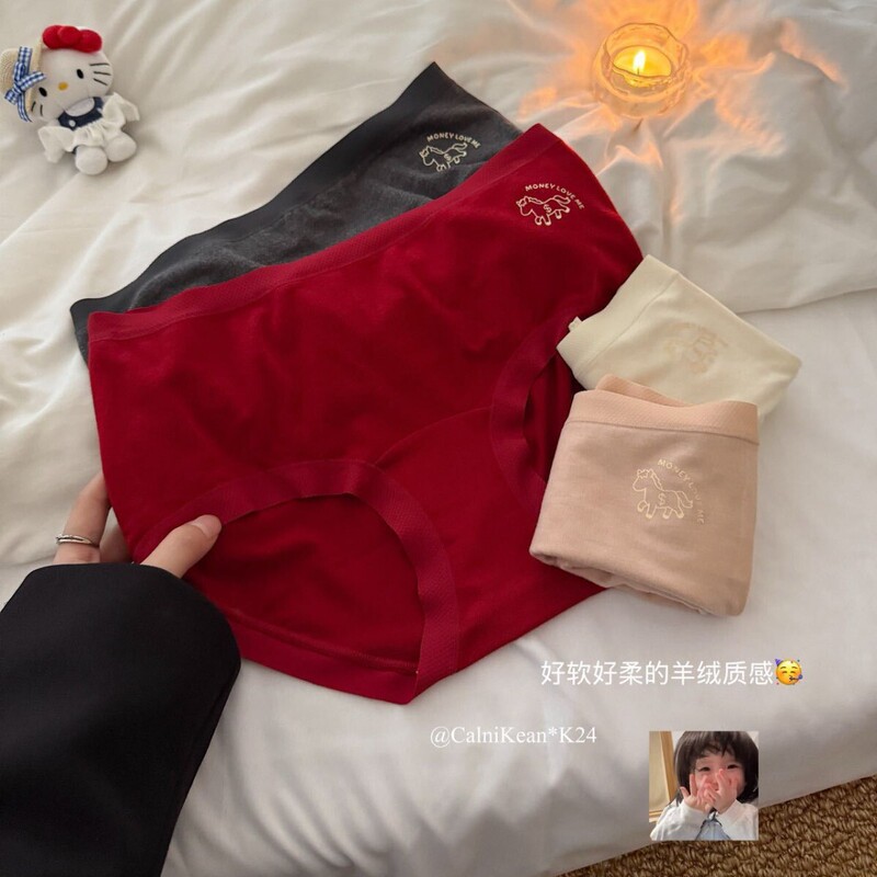 Ck&Oi Limited Edition Chubby Model |   K24 # Soft and Cozy Women's Underwear with Brushed Cashmere Protein for Warmth, Triangle Briefs.