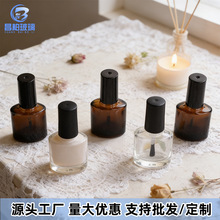 15ml茶色玻璃指甲油瓶不透光甲油胶空亮白瓶子避光磨砂亮黑色
