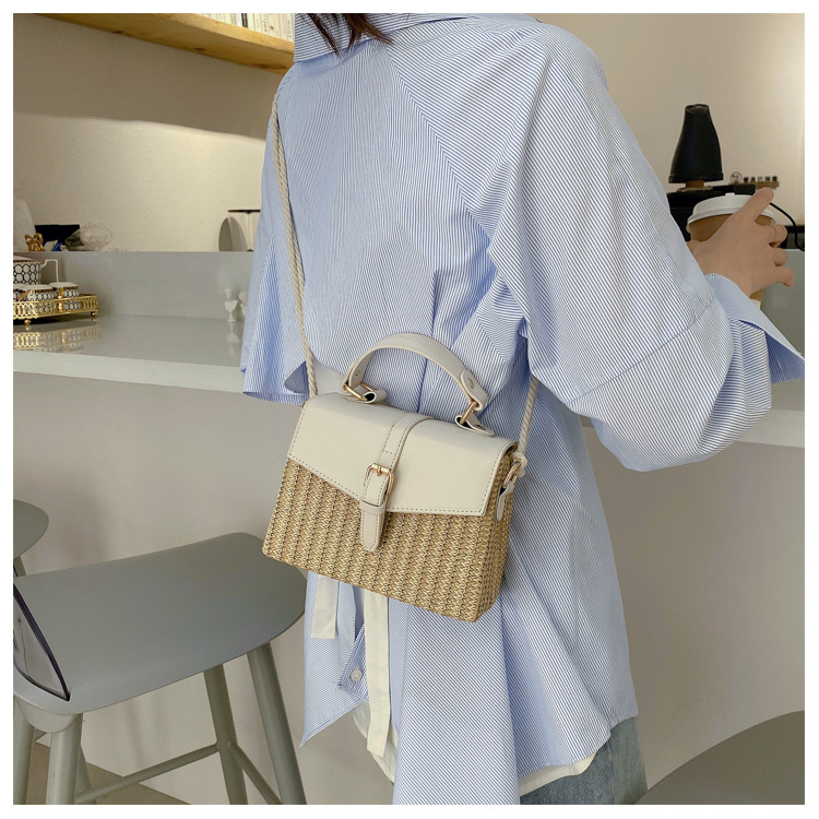 Korean Mini Casual Contrast Color Messenger Box Handbag Wholesale Nihaojewelry display picture 59