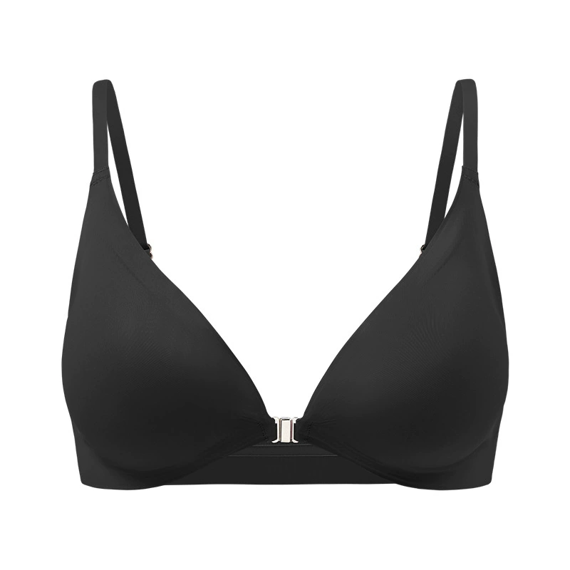 Бюстье-балконетная бюстье бюстье? (Note: This item: Push-up Thin Bra) Перевод: Тонкий бюстгальтер push-up, женский размер плюс, передняя застежка, ультратонкий бесшовный