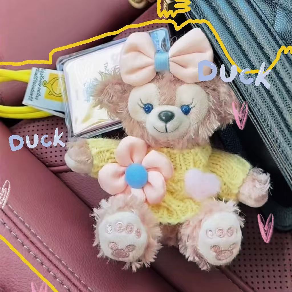 노란색 스웨터 핑크 꽃