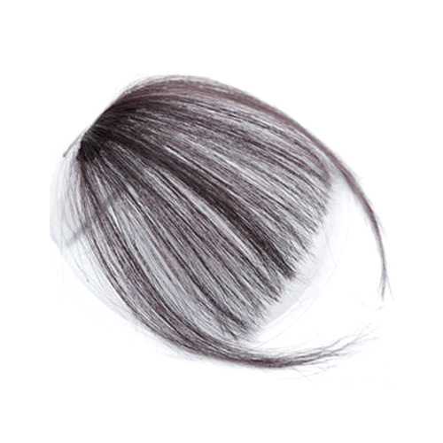 Real hair air bangs wig for women summer thin fake bangs natural forehead invisible seamless bangs wig piece
