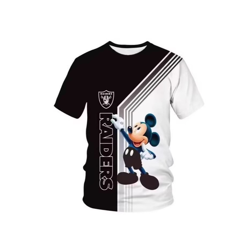 Independent Site Cross-Border Mickey Mouse Digital Print Short-Sleeve T-Shirt Summer Casual Sports Men's Top New Wholesale Independent Site Cross-Border Mickey Mouse Digital Print Short-Sleeve T-Shirt Summer Casual Sports Men's Top New Wholesale