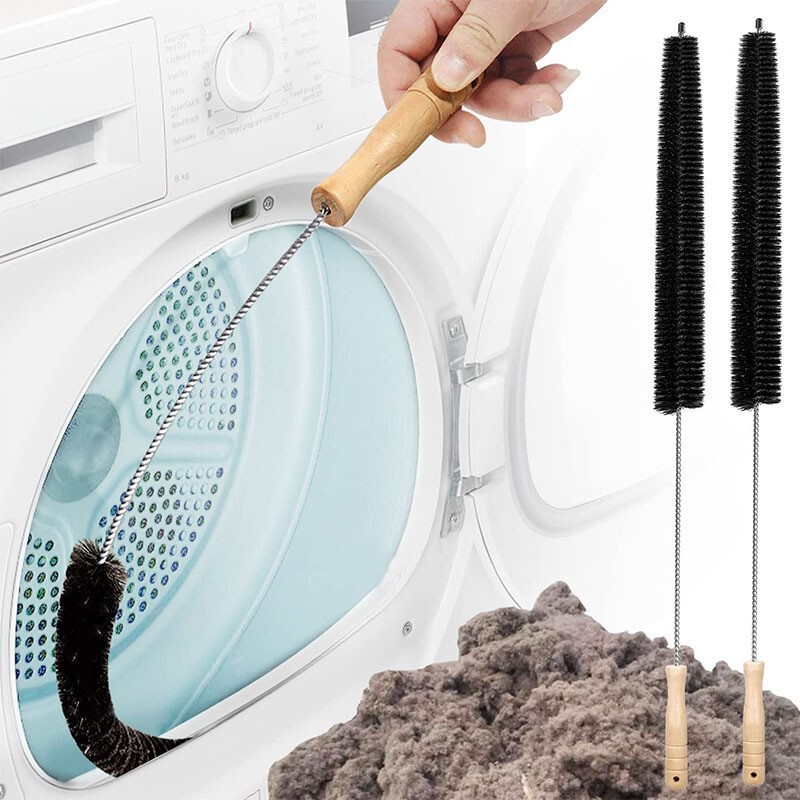 Drum washing machine brush cleaning inner tube brush multifunctional gap tube inner wall brush wooden handle long rod pipe brush lengthened