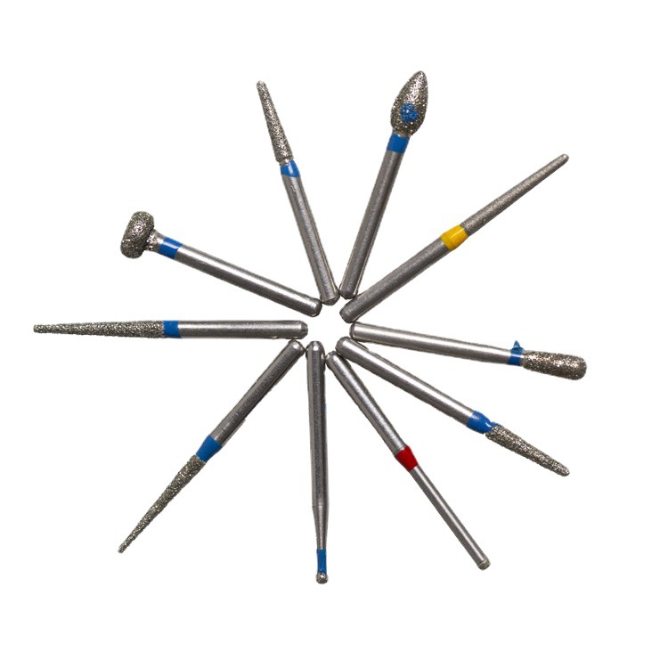 Carborundum aguja dental aguja de teléfono móvil de alta velocidad resistente al desgaste carborundum modelo de arena de doble capa completo