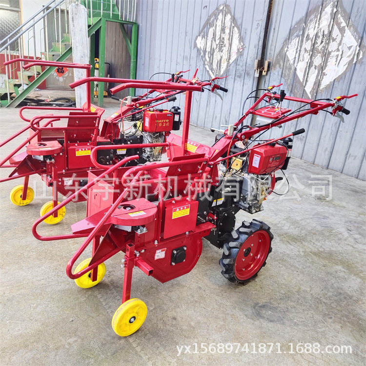 小型家用玉米收获机秸秆粉碎还田机 自走式柴油收割机