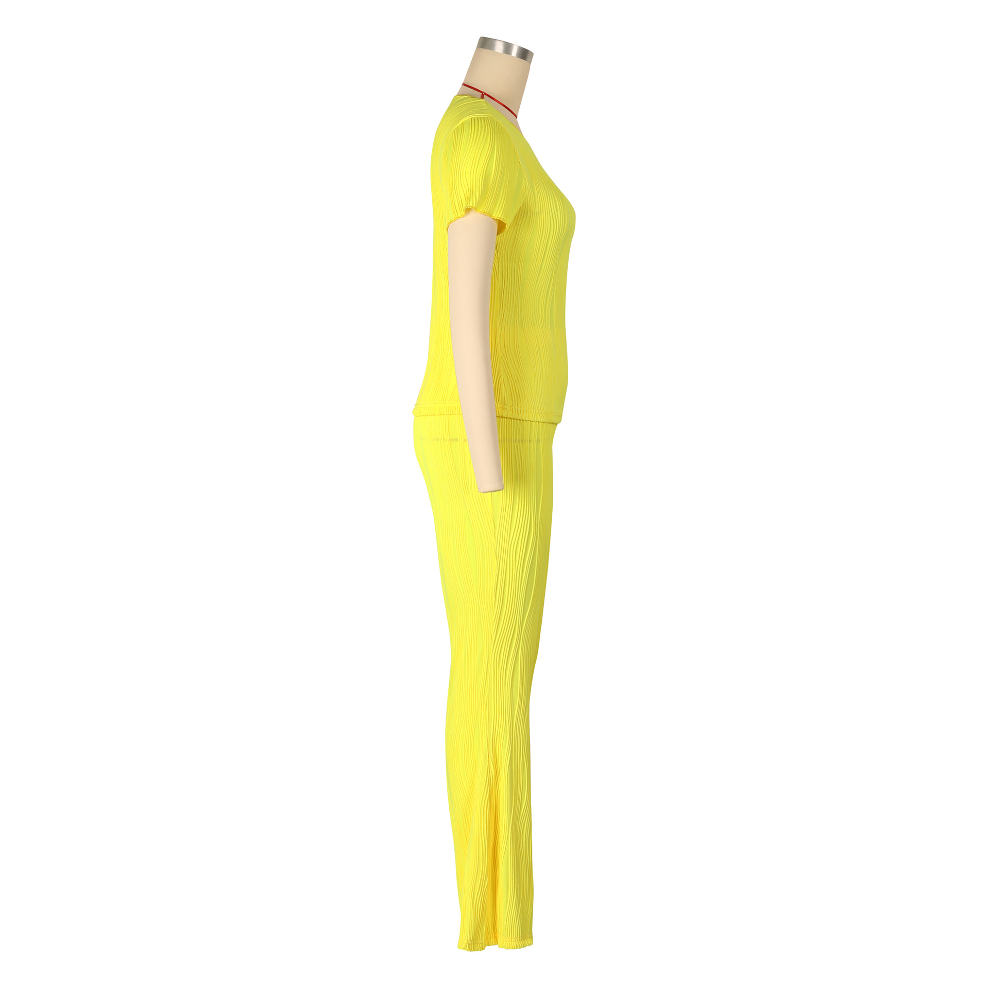 473g Weight Long Sleeve Sleeve Length Spandex, Polyester Fabric Type Pant Co-ord Set Sets Type 2 Pieces Set Quantity Holiday, Daily Occasion Round Neck Neckline Slim Fit Type Solid Color Pattern Summer, Spring Season Women's Gender Elegant, Streetwear Style Holiday Daily Women's Elegant Streetwear Solid Color Spandex Polyester Pant Co-ord Set Pants Sets 53