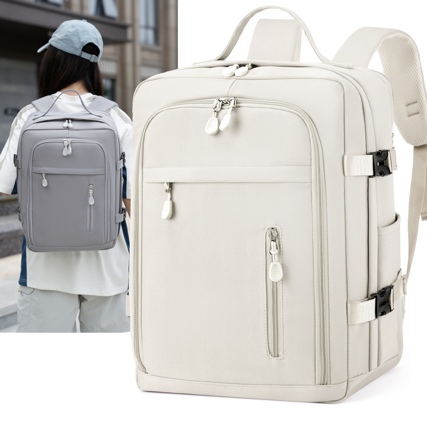 Cross-Border New Multifunctional Travel Backpack, Casual Backpack, Large Capacity Dry and Wet Separation Business Trip Computer Backpack