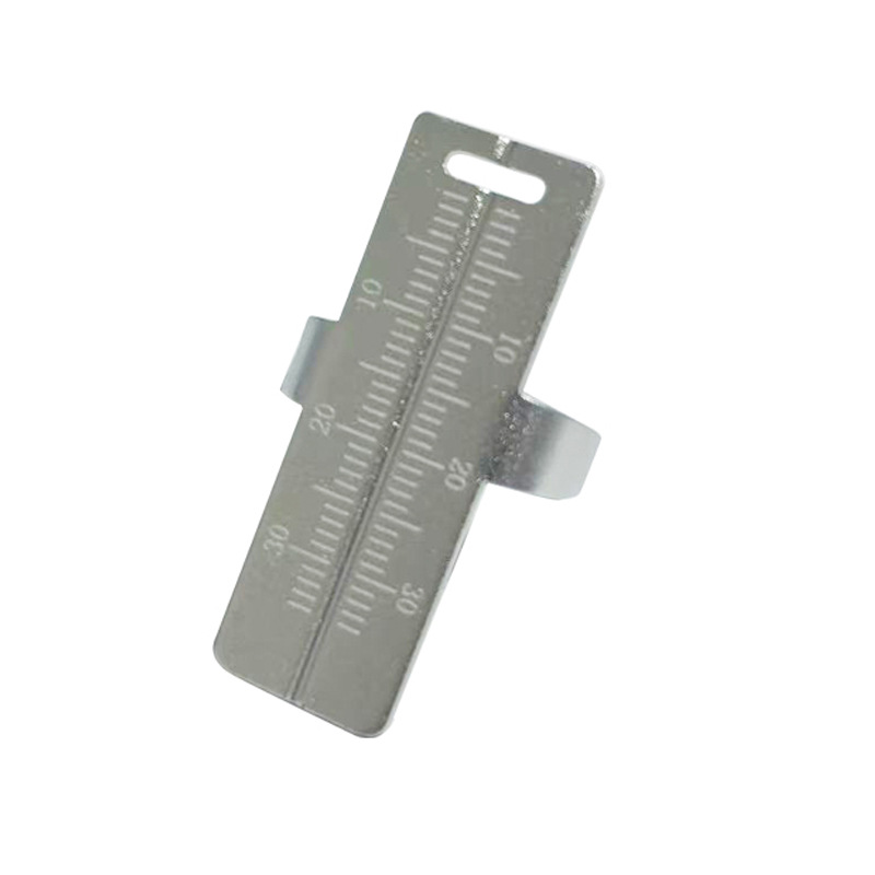 Regla de aleación de aluminio para materiales dentales, regla de medición para conductos radiculares, regla de medición para dedos, materiales orales