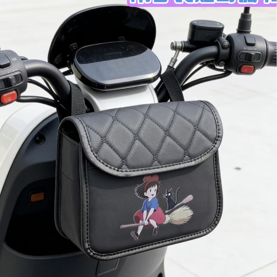 Bolsa de almacenamiento colgante delantera del vehículo de batería para almacenar artefactos de la bicicleta eléctrica nueva bolsa de almacenamiento impermeable a prueba de agua, protección solar y resistencia al desgaste