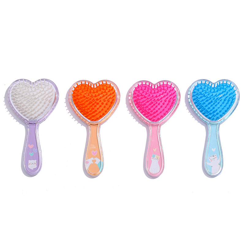 Nuevo amor niños lindo gato de dibujos animados cojín de aire peine macaron color portátil pelo liso pelo airbag peine