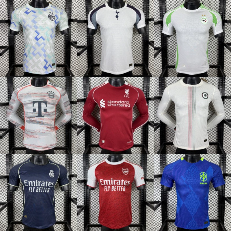 Футбольная форма сборной Китая и Мексики, летняя спортивная одежда, короткий и длинный рукав, защита от солнца, 2526 Player Edition.