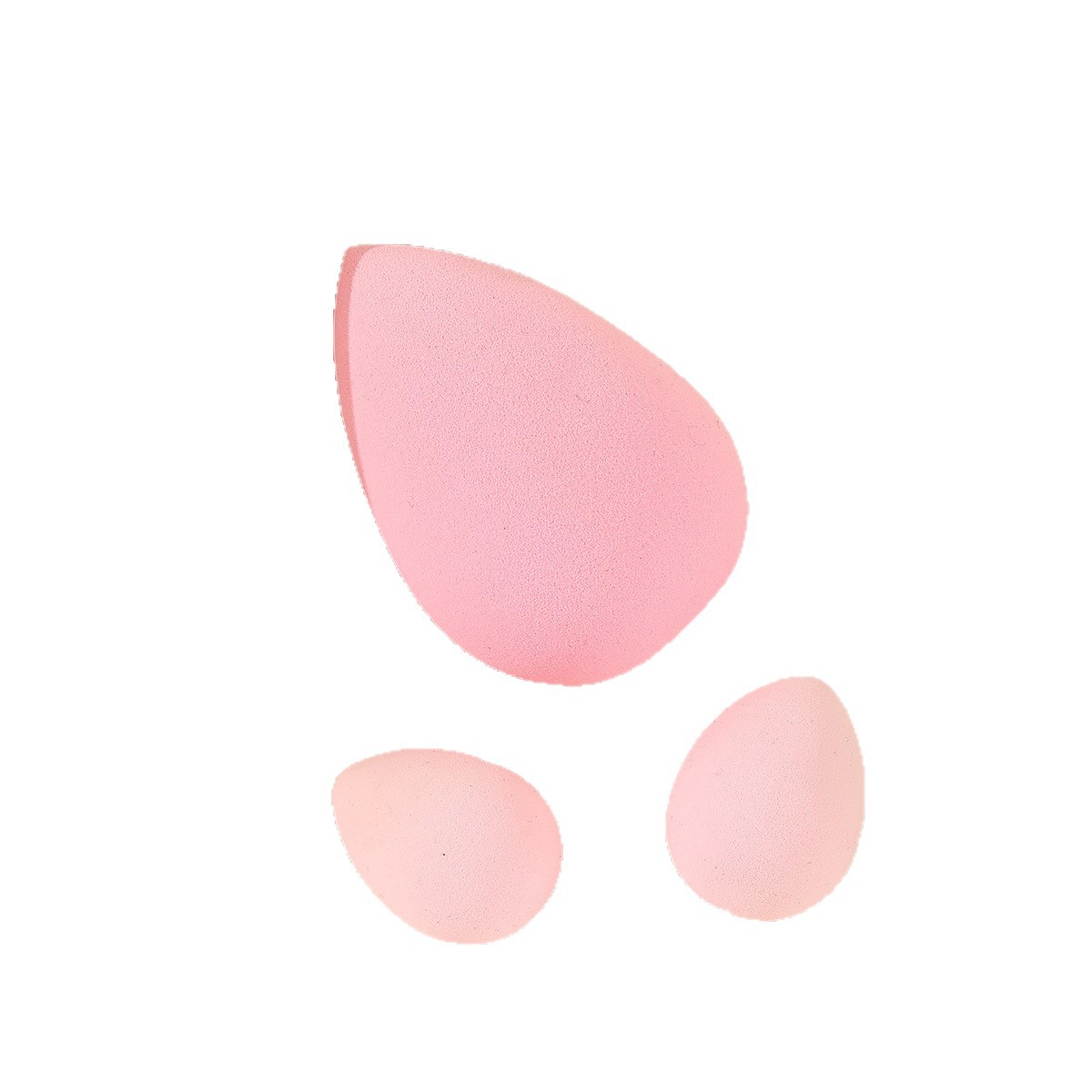 Tres paquetes de gotas de agua, maquillaje de belleza, soplo de polvo de huevo, el agua se agranda, seco y húmedo, agradable para la piel, empaque de caja de pvc súper suave y lindo