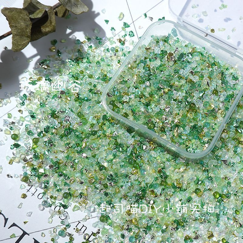 新款碎石风暴创意手工diy不规则矿石碎填充物美甲珍珠装饰配件|undefined