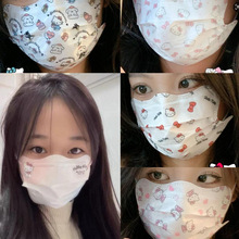 凯蒂猫hellokitty可爱卡通印花口罩女ins高颜值学生口罩独立包装