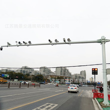 道路交通摄像机球机监控立杆 八角杆 电子卡口监控电警杆件4米6米