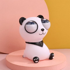 Creative cute glaring stress-relief squeezing bursting-eye panda hug and squeeze stress relief and release small toy wholesale