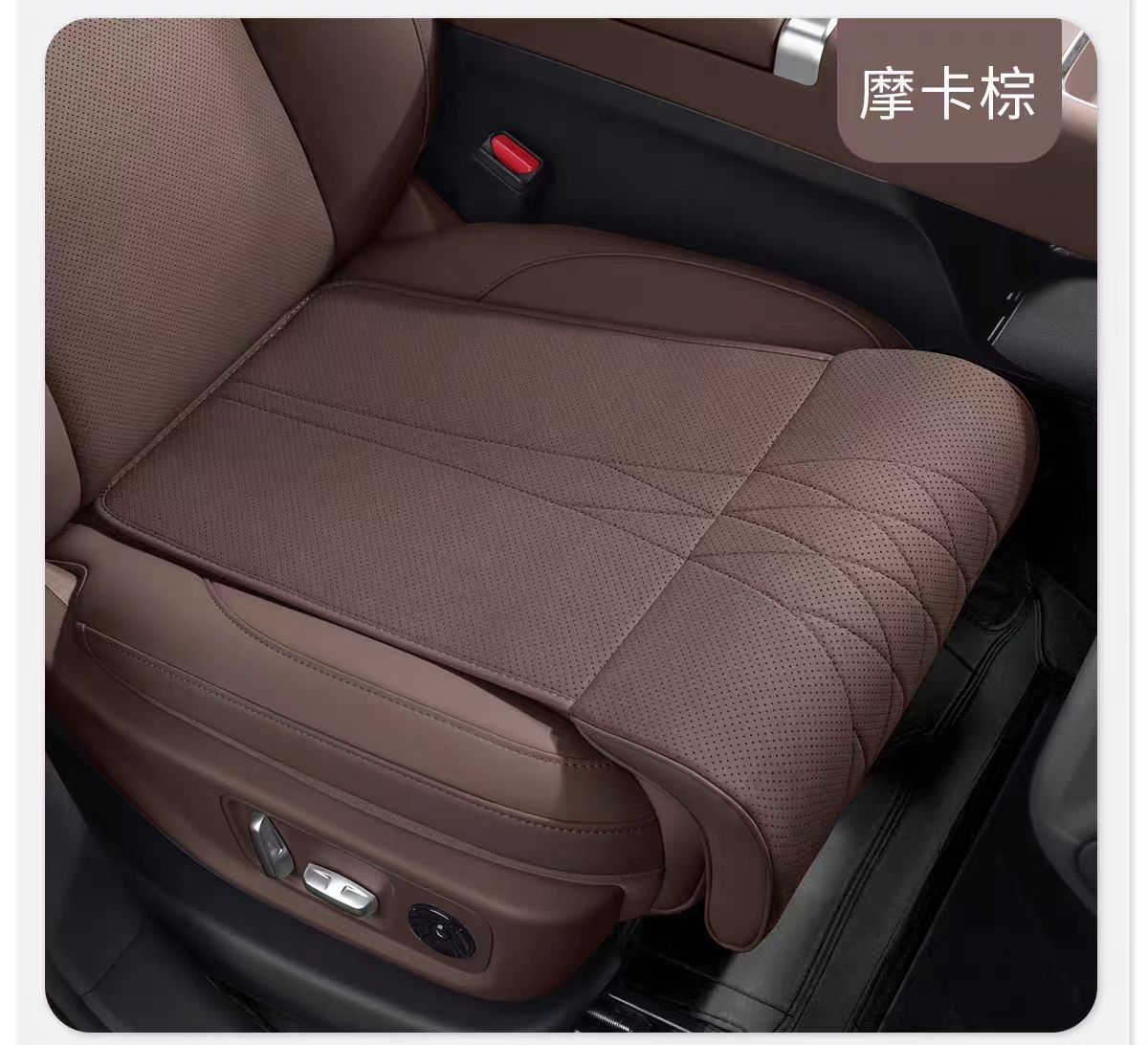 All-in-one car seat cushion with leg rest, suitable for all seasons, single-piece rear seat cushion with extended leg support