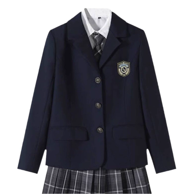 Оригинальный костюм JK, женский черный костюм, униформа, студенческий костюм в консервативном стиле, осенне-зимняя классная форма в консервативном стиле, готовая к продаже