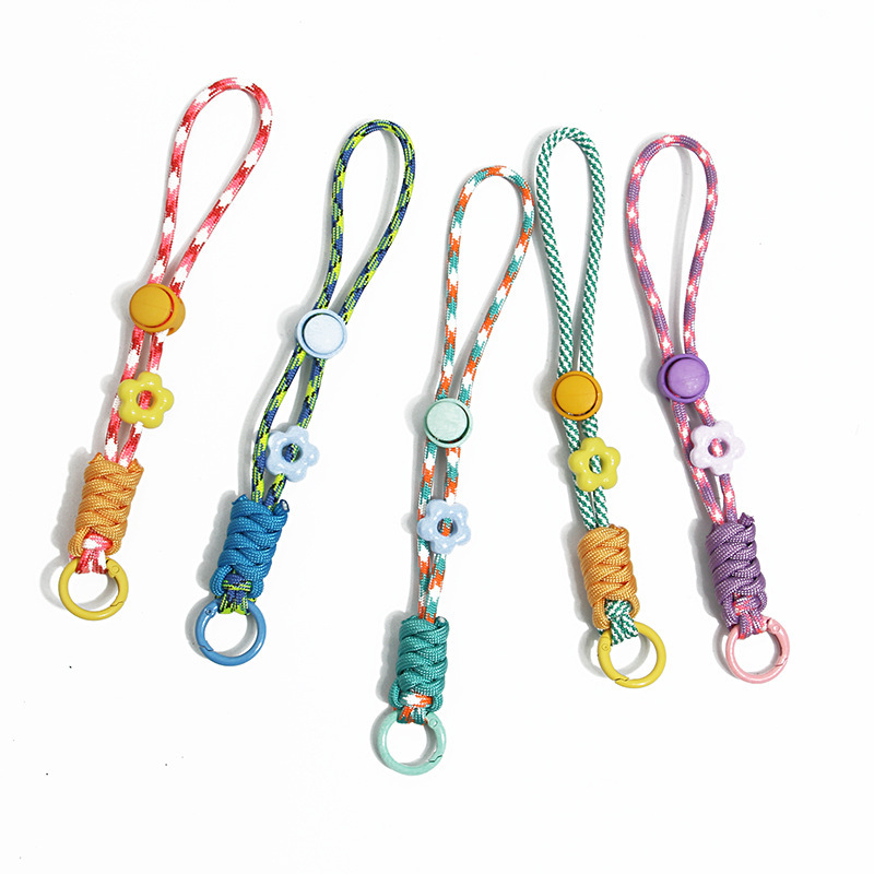 Phone Lanyard Dopamine Flower Adjustable Wrist Strap Colorful Pattern Outdoor Portable Lanyard Keychain Phone Chain Phone Lanyard Dopamine Flower Adjustable Wrist Strap Colorful Pattern Outdoor Portable Lanyard Keychain Phone Chain