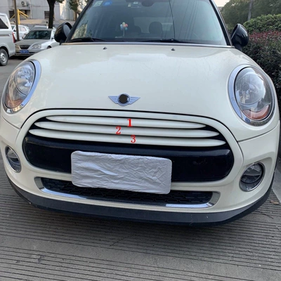 Mini Coope Reversing Mirror, Sliding — Şüşə kənarı xromları/moldingləri - piano-black-low-mesh-trim-3