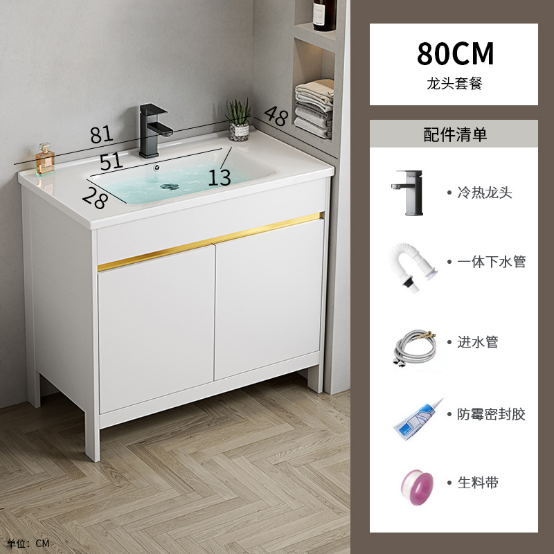 80 gabinete de cerámica + grifo