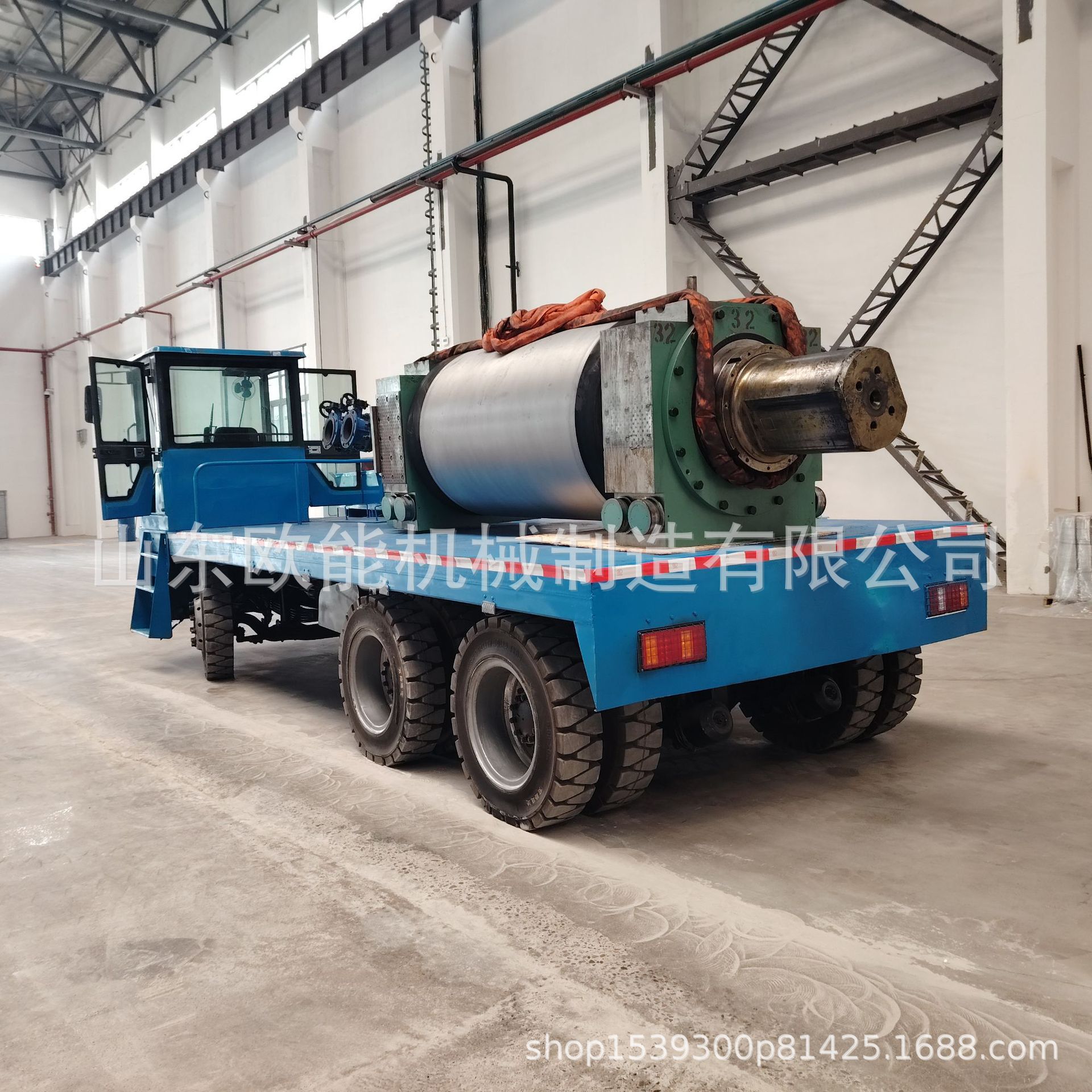 重型电动平板车 工业大型货物转运车 25吨倒货运输电动搬运车