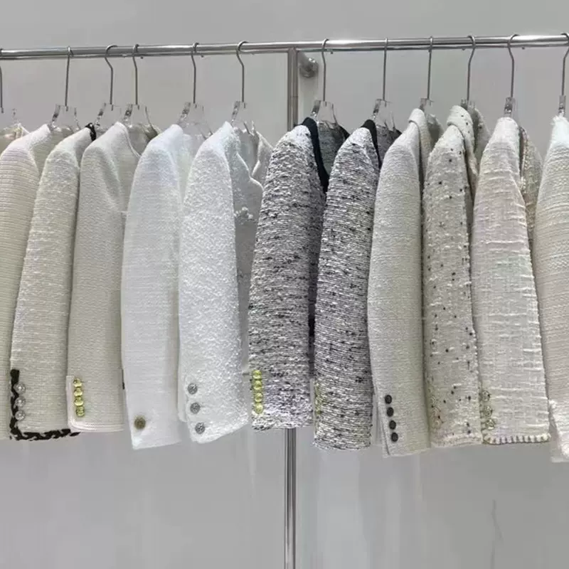 秋冬季加厚短款小香风外套女潮ins 广州十三行高端品牌女批发货源