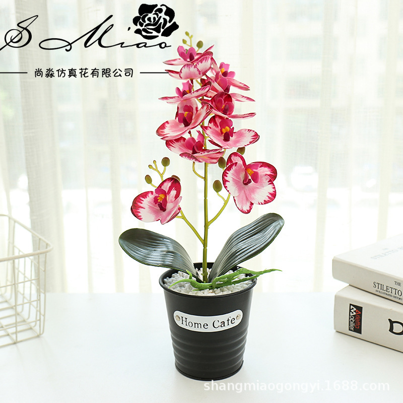 Impresión 3D de flores falsas orquídeas mariposa sensación pequeña flor de simulación de bonsai decoración interior creativa fábrica directa