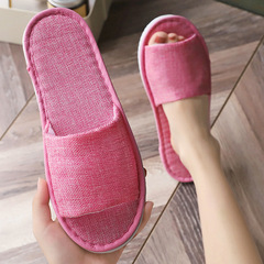 Summer Summer Linen Slippers Hotel Hotel Homestay Guest Room Guest Slipper Non-Slip Disposable Slippers Wholesale 