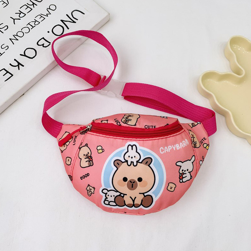 Bagos lindos para niñas, nuevos caritas de dibujos animados para niños, bolsos de pecho, bolsos de cambio para niños