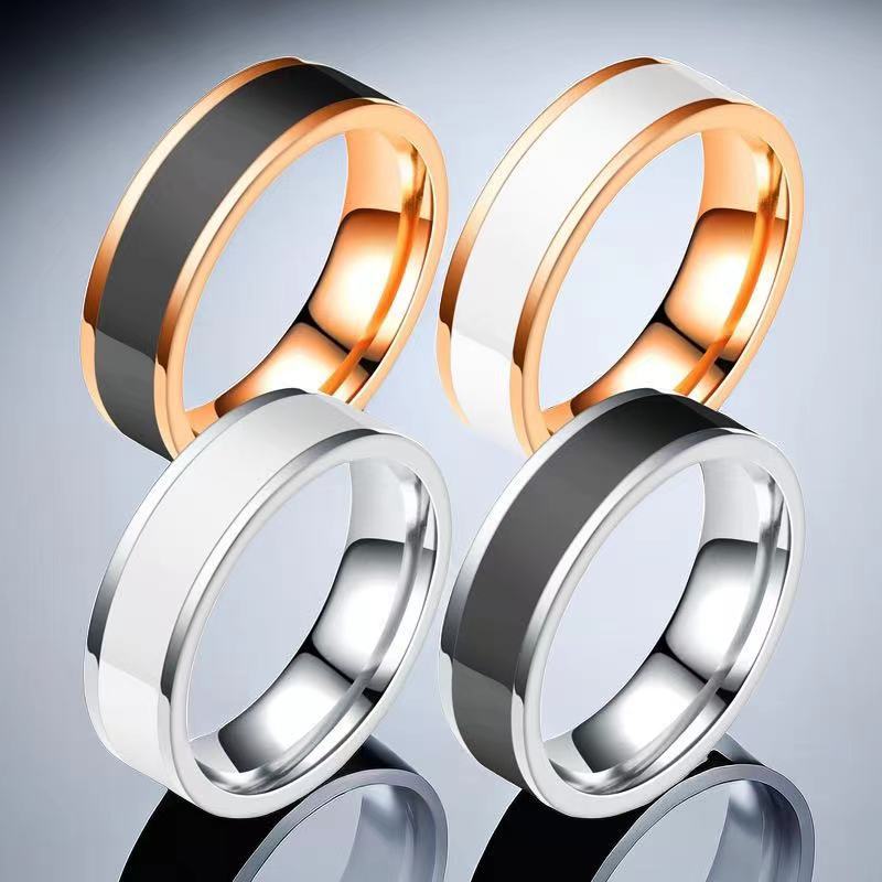 Edelstahlring Für Damen Minimalistischer 6mm Titanring Schlicht_voghion.com