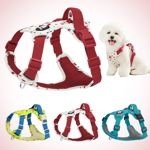 Explosion-Proof Reflective Pet Harness Vest-Style Dog Harness Anti-Breakaway Dog ​​Leash Manufacturer Direct Sale
