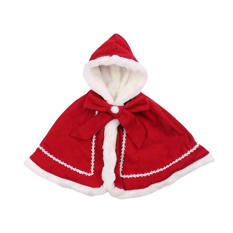 baby Cape cloak thickening girl Autumn and winter 2022 new pattern Female baby Plush coat Princess wind Western style Shawl