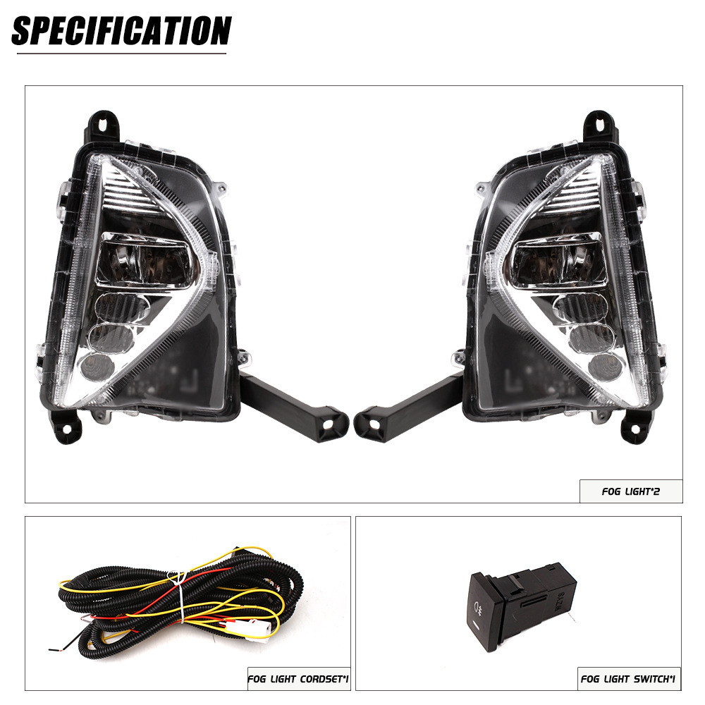 Aplicable a Toyota 16 / 17 / 18 año Prius LED conjunto de luz de niebla delantera luz de dirección diurna de dos colores