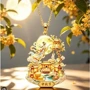园林嫦娥奔月纪念风景项链